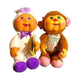 Cabbage Patch Kids Exotic Friends Cuties Plush Toys. Larry Llama & Pixie Monkey